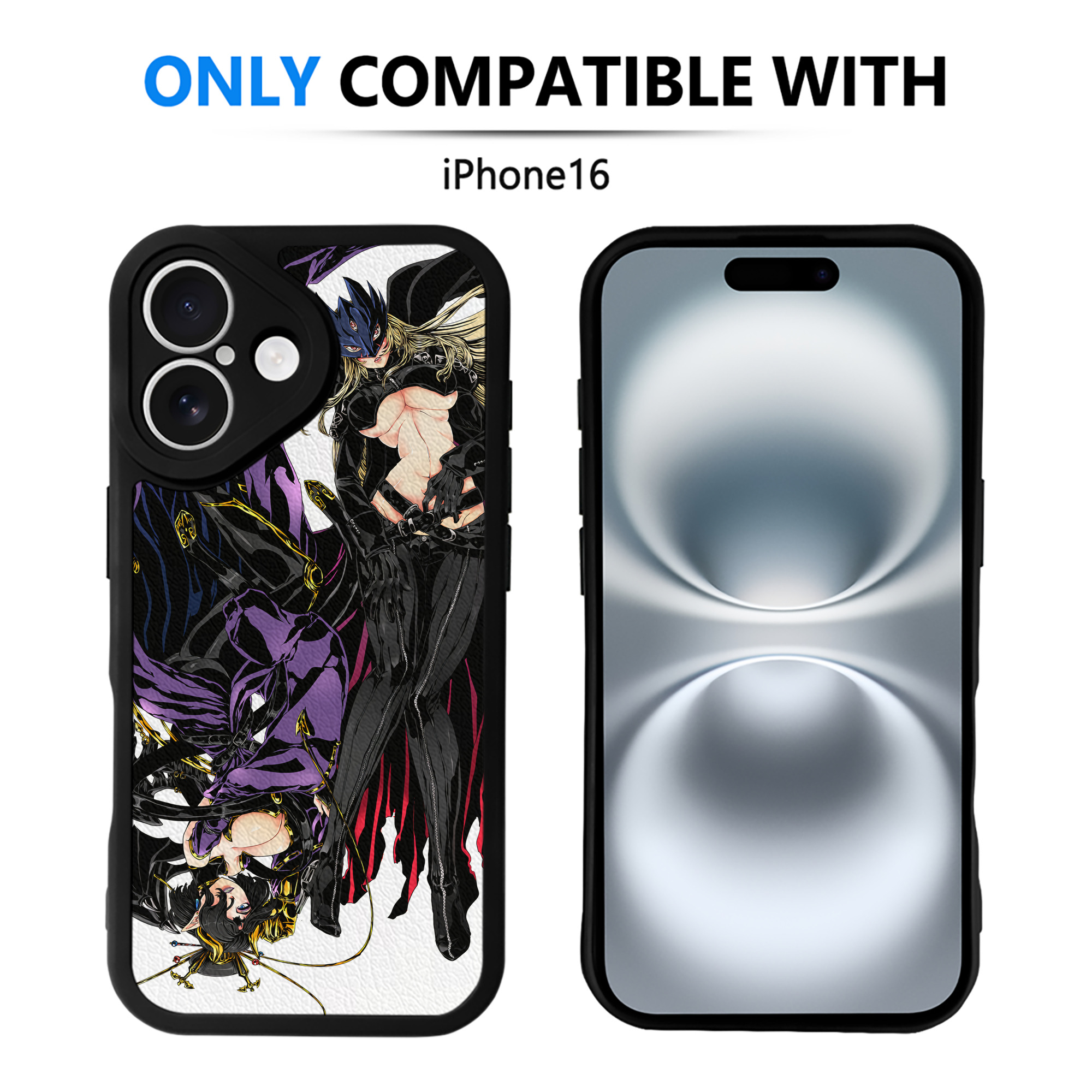 （画像用） Digimon デジタルモンスター/デジモン 【iPhone 16シリーズ対応】シリコンスマホケース（レザー調） 材質：シリコン
